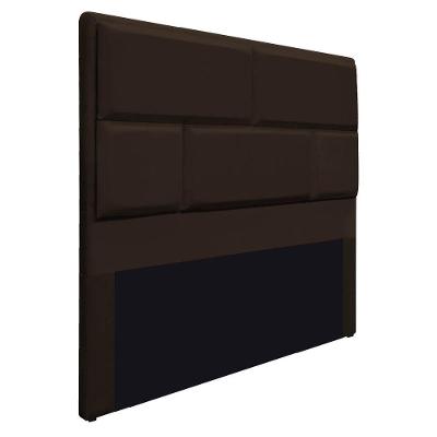 Cabeceira Solteiro Brick P02 90 cm Para Cama Box Marrom