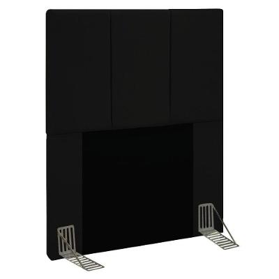 Cabeceira Solteiro 0,90m Genebra Suede - Pallazio Cor Preto