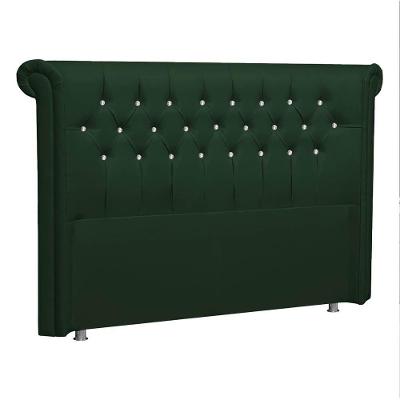 Cabeceira Solteiro Brescia P04 90 Cm Suede Verde