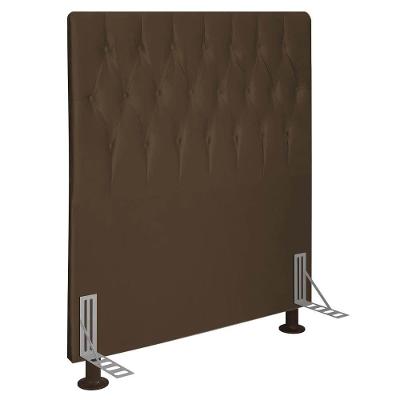 Cabeceira Solteiro 0,90m Estocolmo Suede - Pallazio Cor Marrom