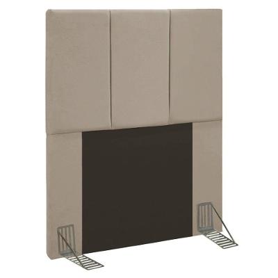 Cabeceira Solteiro 0,90m Genebra Suede - Pallazio Cor Bege