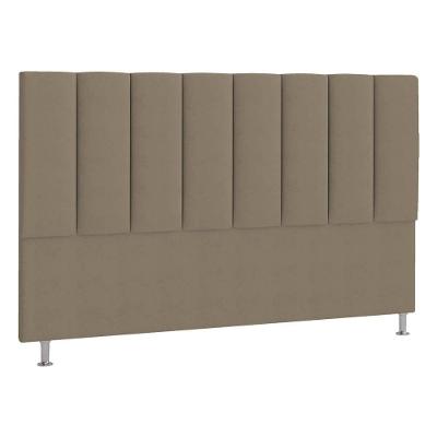 Cabeceira King P04 195 Cm Suede Marrom Claro Tca 945