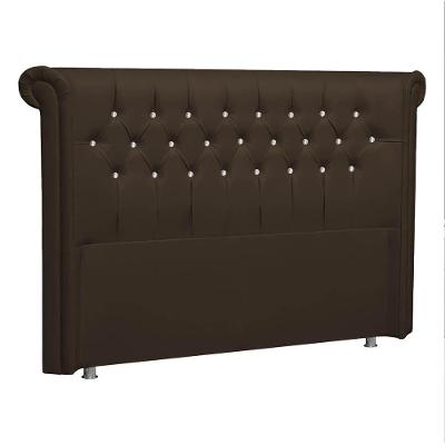 Cabeceira Solteiro Brescia P04 90 Cm Suede Marrom