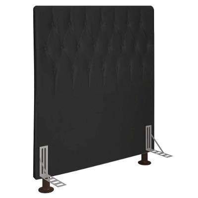 Cabeceira Solteiro 0,90m Estocolmo Suede - Pallazio Cor Preto