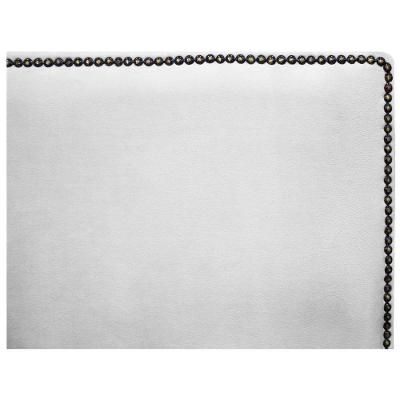 Cabeceira Casal Bali 140 Cm Cama Box Suede Branco