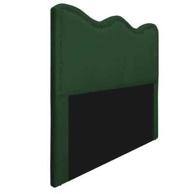 Cabeceira Queen Bari 160 Cm Cama Box Suede Verde