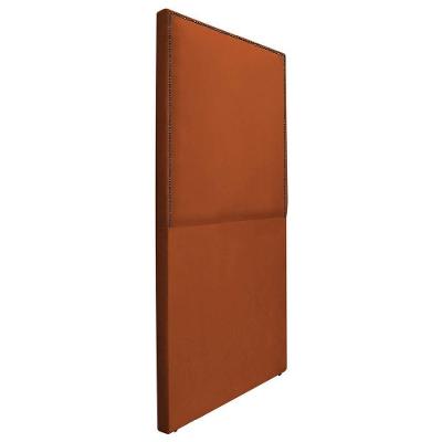 Cabeceira Solteiro Bali 90 Cm Cama Box Suede Terracota