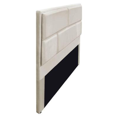 Cabeceira Casal Brick 140 Cm Cama Box Linho Bege