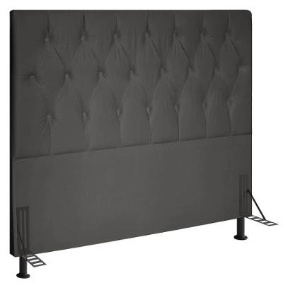 Cabeceira Queen 1,60m Estocolmo Suede - Pallazio Cor Grafite