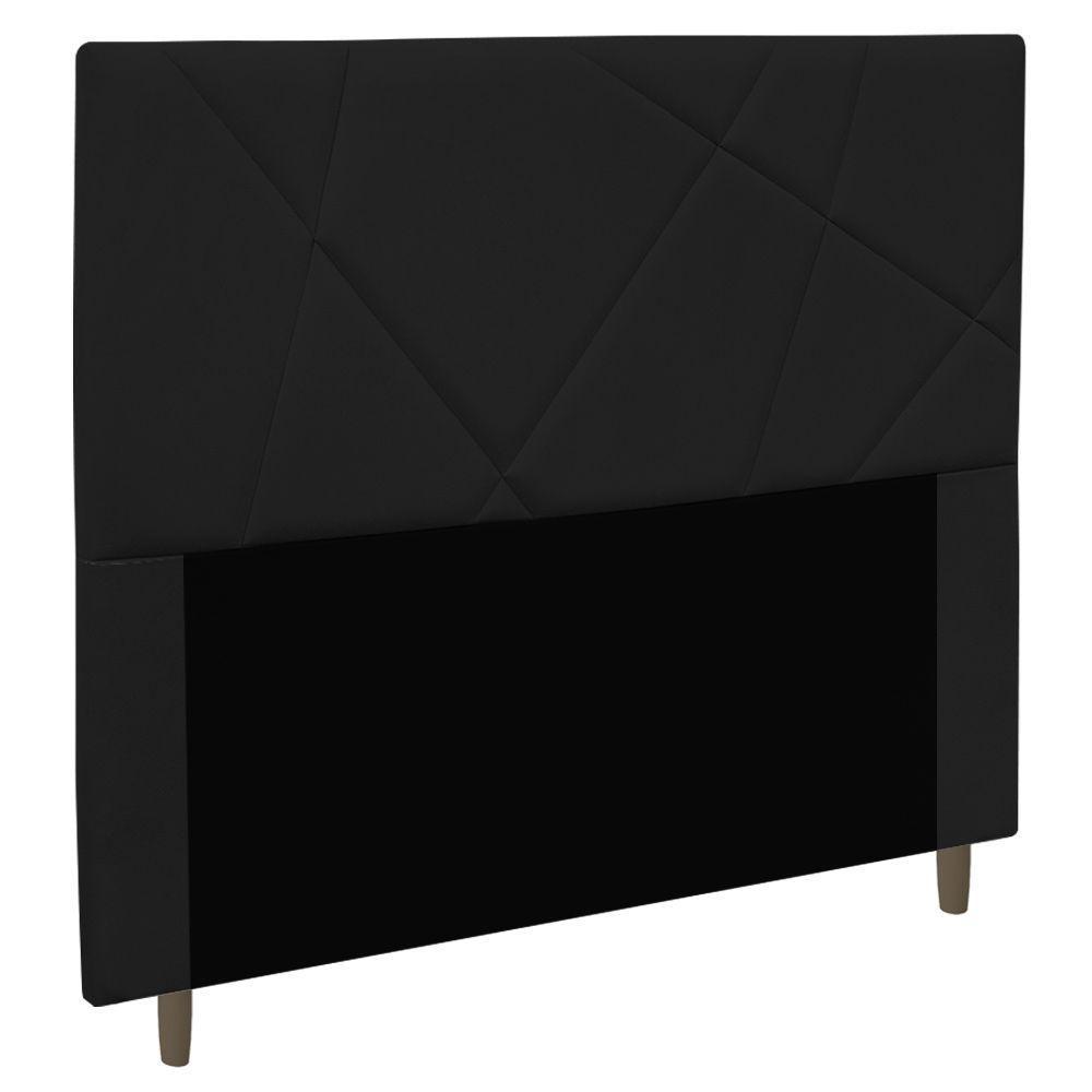 Cabeceira Cama Box Casal King Size Mali 195Cm Preto - 1