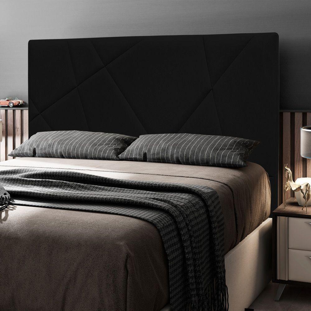 Cabeceira Cama Box Casal King Size Mali 195Cm Preto - 2