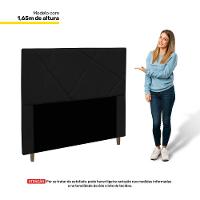 Cabeceira Cama Box Casal King Size Mali 195Cm Preto - 3