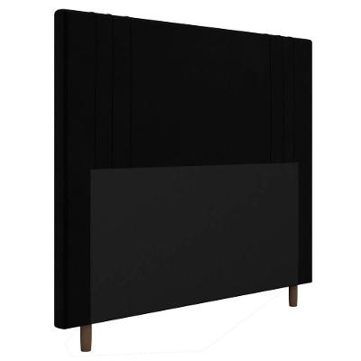 Cabeceira Cama Box Casal Ferrara 140Cm Corano Preto - Abmaza