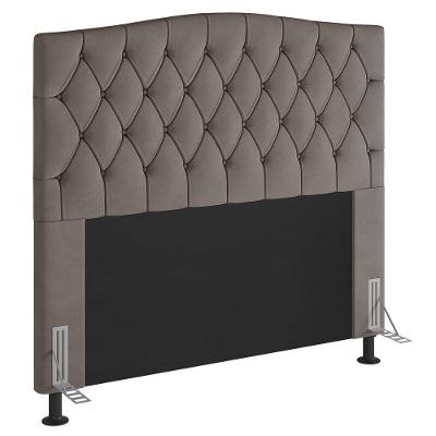 Cabeceira Queen Size Greta 160Cm Com Frame Bege