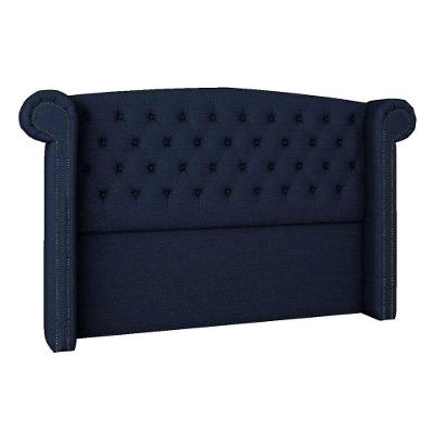 Cabeceira Queen Lyon P04 160 Cm Suede Azul Marinho