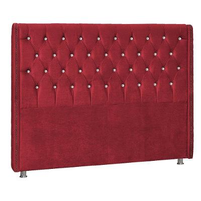 Cabeceira Solteiro Tóquio P04 90 Cm Suede Vermelho Tca 53