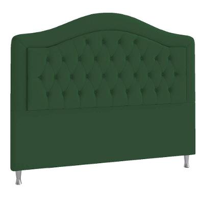 Cabeceira Solteiro ághata P04 90 Cm Suede Verde Tca 947
