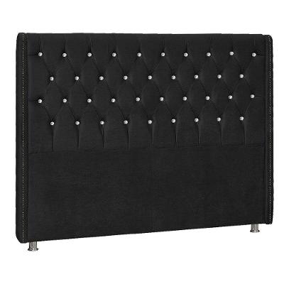 Cabeceira Casal Tóquio P04 140 Cm Suede Preto Tca 944