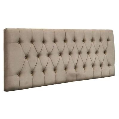 Painel Cabeceira Dubai Para Cama Box-1 Metro-suede Bege