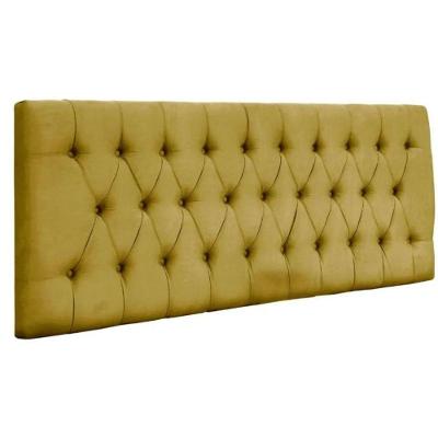 Painel Cabeceira Dubai Para Cama Box-1,20 Mt-suede Amarelo