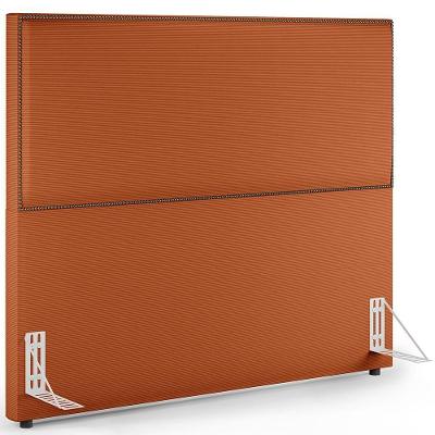 Cabeceira Casal Queen Box Com Tachas 160 Cm Vicenza L02 Tecido Terracota - Lyam Decor