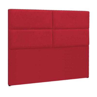 Cabeceira Solteiro Berlim P04 90 Cm Suede Vermelho Tca 53