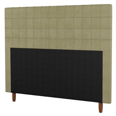 Cabeceira Cama Box Casal Queen Size 160Cm Linho Bege