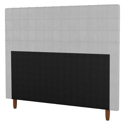 Cabeceira Cama Box Casal King Size 195Cm Sintético Branco