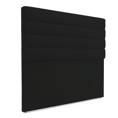 Cabeceira Para Cama Box Queen 160 Cm Linho Preto A79