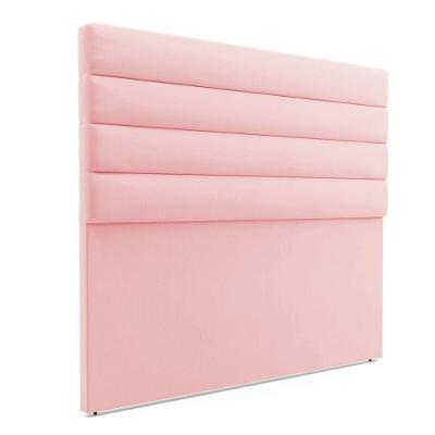 Cabeceira Para Cama Box Queen 160 Cm Suede Rosa Bebê