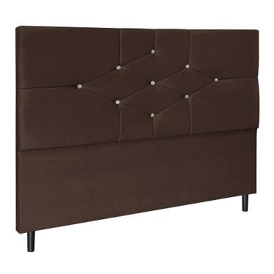 Cabeceira Camboriú Para Cama Box Solteiro 94 Cm Suede Marrom