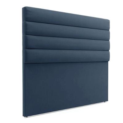 Cabeceira Para Cama Box Queen 160 Cm Suede Azul Marinho