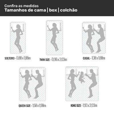 Cabeceira Cama Box Casal King Size Luana 193cm Sintético Preto - Abmaza