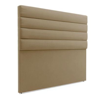Cabeceira Para Cama Box Casal 140 Cm Suede Marrom Rato