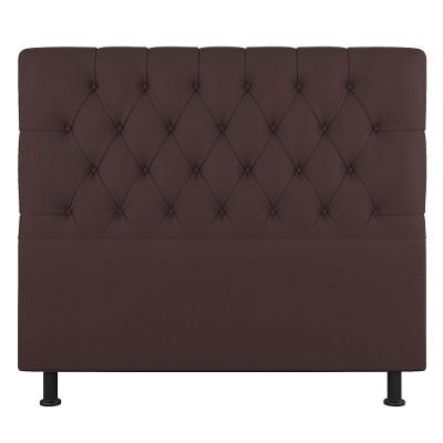 Cabeceira Cama Box Casal King Size Nice 195cm Suede Marrom - Abmaza