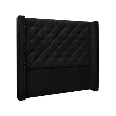 Cabeceira Casal 140 Cm Vicenza Suede Preto