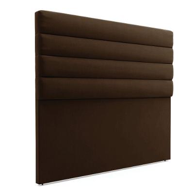 Cabeceira Para Cama Box Casal 140 Cm Suede Marrom