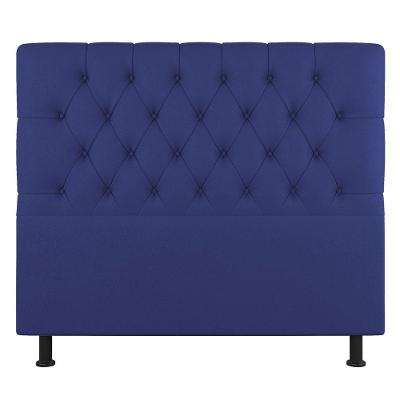 Cabeceira Cama Box Casal King Size Nice 195cm Suede Azul - Abmaza
