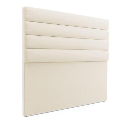 Cabeceira Para Cama Box Casal 140 Cm Veludo Bege