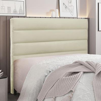 Cabeceira Para Cama Box Casal La Italiana 140Cm Veludo Bege