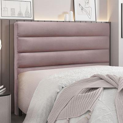 Cabeceira Para Cama Box Casal La Italiana 140Cm Veludo Lilás