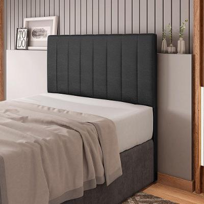 Cabeceira Cama Box Casal Ivana 140cm Sintético Preto - Abmaza