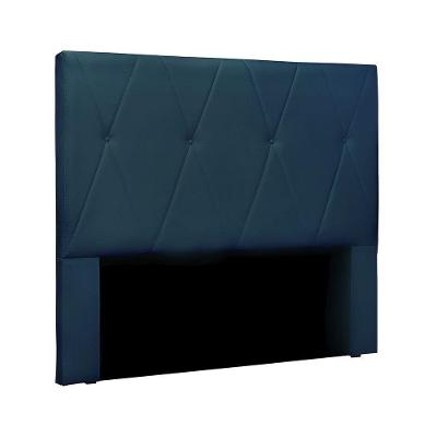Cabeceira Cama Box Casal Aquilla 140Cm Veludo Azul Marinho