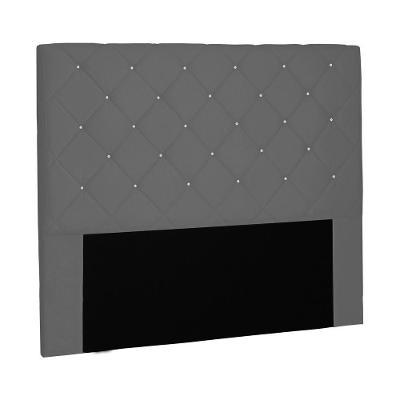 Cabeceira Tania Cama Box Casal 140Cm Suede Cinza