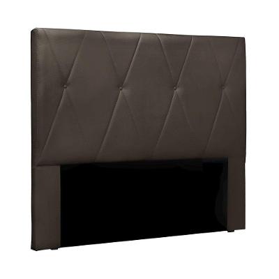 Cabeceira Para Cama Box Casal Aquilla 140Cm Veludo Marrom