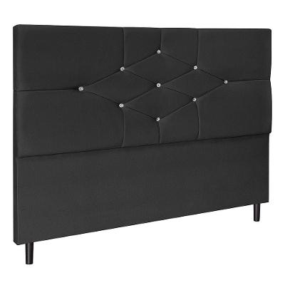 Cabeceira Camboriú Para Cama Box Queen 164 Cm Suede Preto