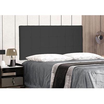 Painel Verona Cama Box King 195Cm Suede Preto