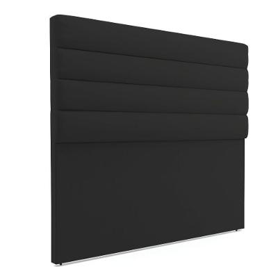 Cabeceira Para Cama Box Casal 140 Cm Veludo Preto