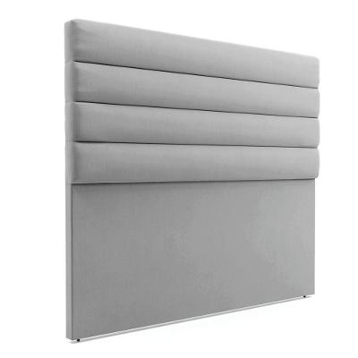 Cabeceira Para Cama Box Casal 140 Cm Suede Cinza