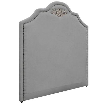 Cabeceira Solteiro P02 90 Cm Para Cama Box Corano Cinza